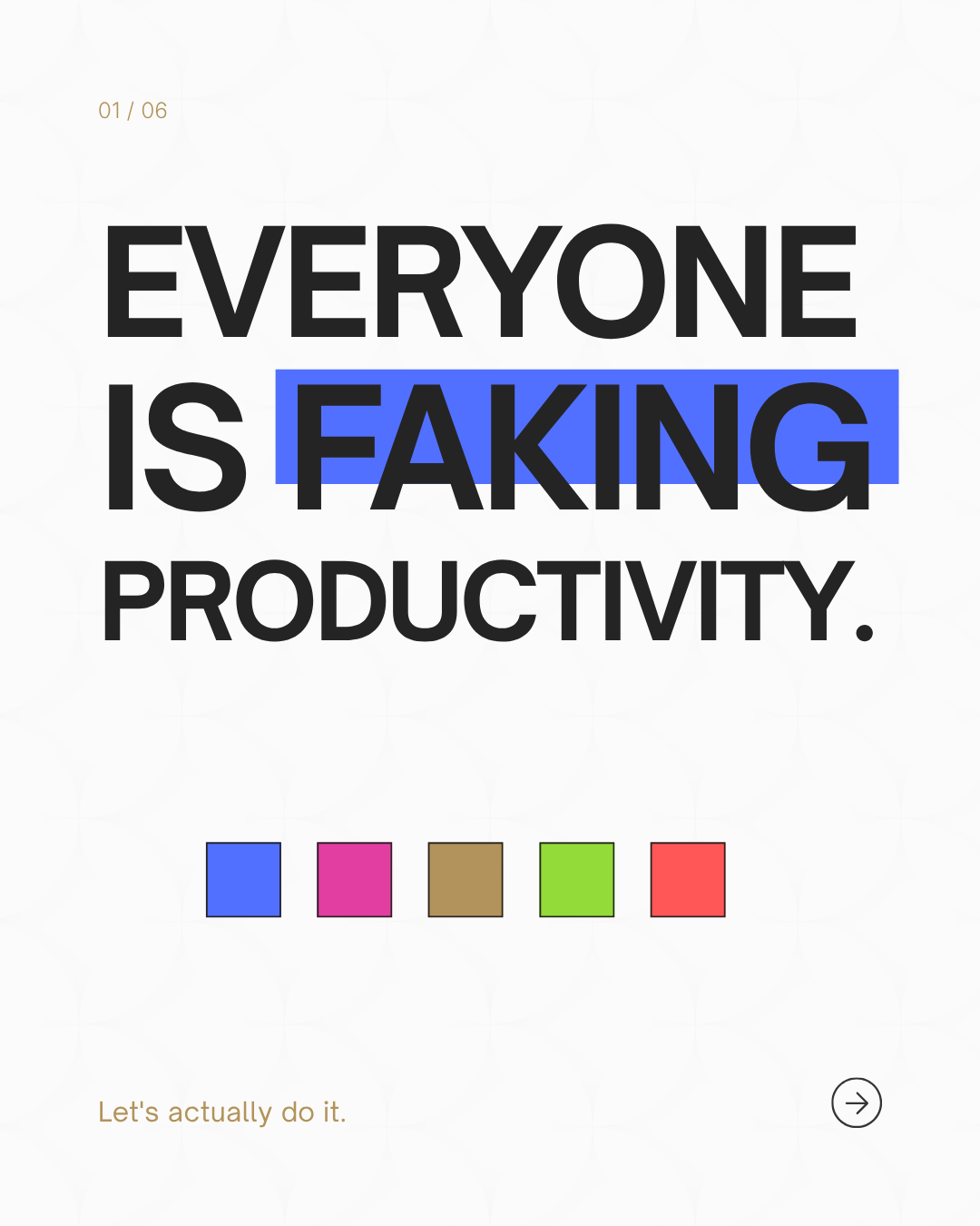 Gravity carousel — founders are lying, slide 1