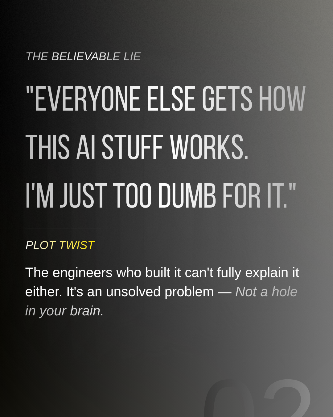 Gravity carousel — faking productivity, slide 2